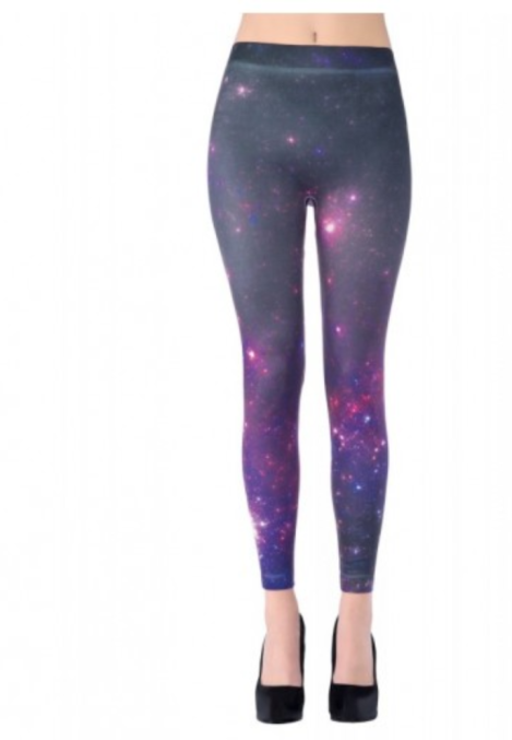 Colanți Penti Galaxy Mov – Design cosmic, material subțire și confort total,Engros