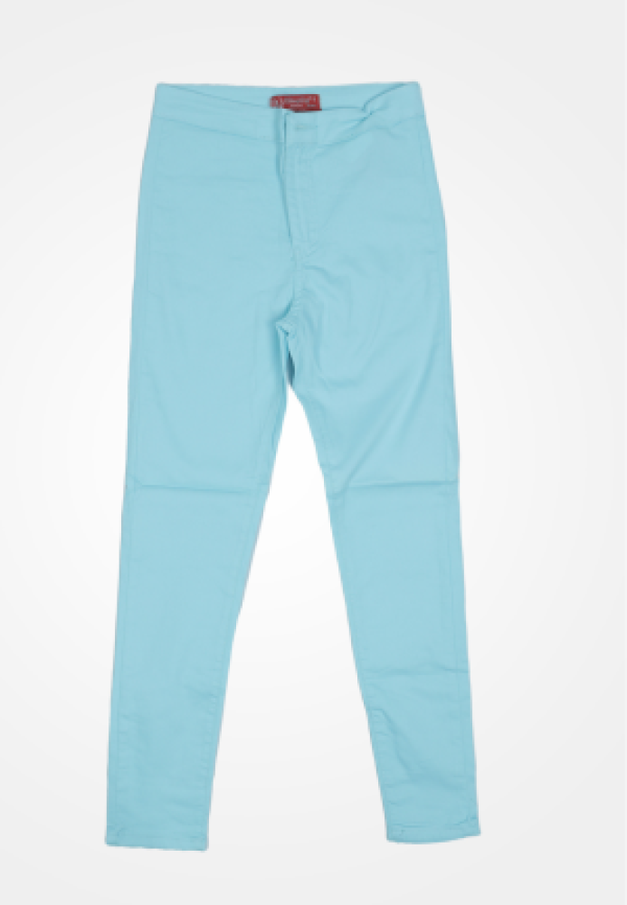 Blugi Damă Skinny Talie înaltă – Material Elastic, Subțire, Culoare Bleu ,Engros
