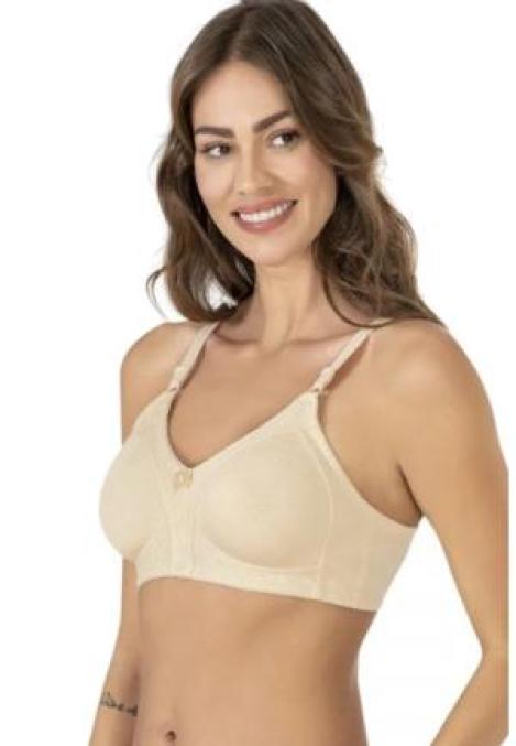 Sutien NBB damă minimizer fără armătură, din bumbac, Bej, Engros