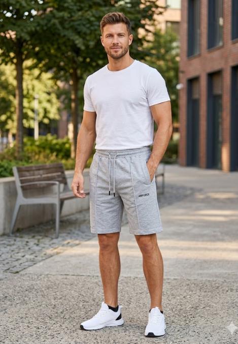 Pantaloni Scurți Bărbați,culoare Gri, Engros