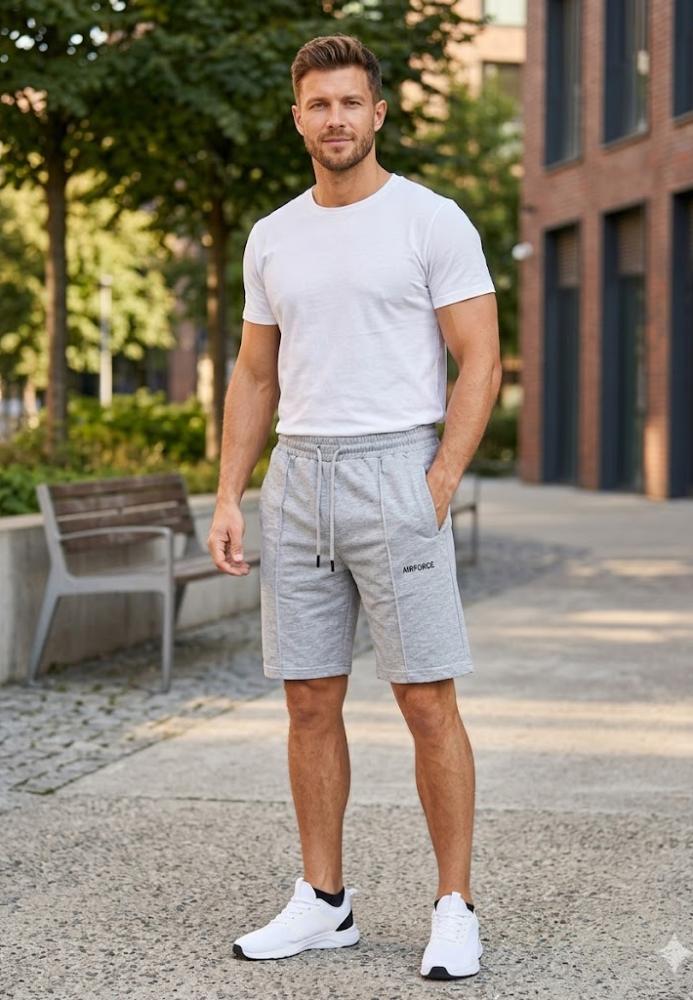 Pantaloni Scurți Bărbați,culoare Gri, Engros