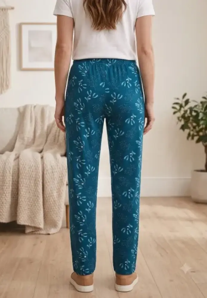 Pantaloni Damă Serena din Bumbac cu Buzunare și Șnur în Talie – Engros