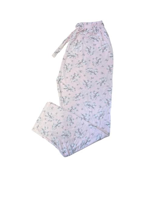 Pantaloni de Pijama Dama Lungi,Big Size,Culoare Roz cu Negru, Engros