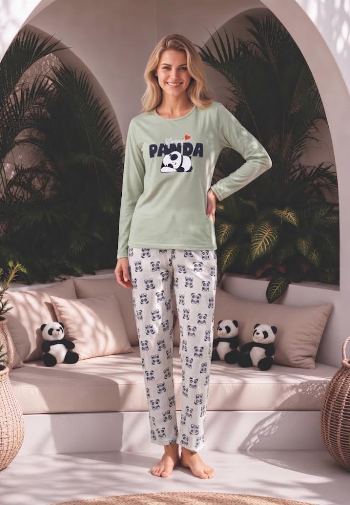 Pijama dama Serena cu maneca lunga si pantalon lung ,Engros