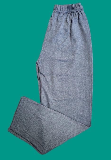 Pantaloni-pijama-barbati-gri- inchis-cu-buline-rosi-bumbac, Engros