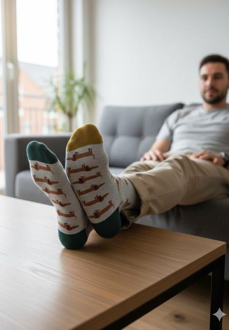 Șosete Bărbătești Organice Fără Cusătură, culoare gri,Engros