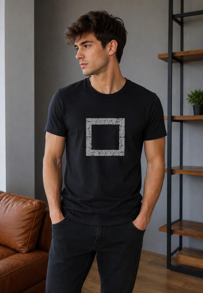 Tricou bărbătesc Serena culoare Negru , Engros