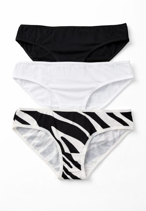 Chilot dama clasic, Set 3 Bucăți,Culoare diversificata, Engros