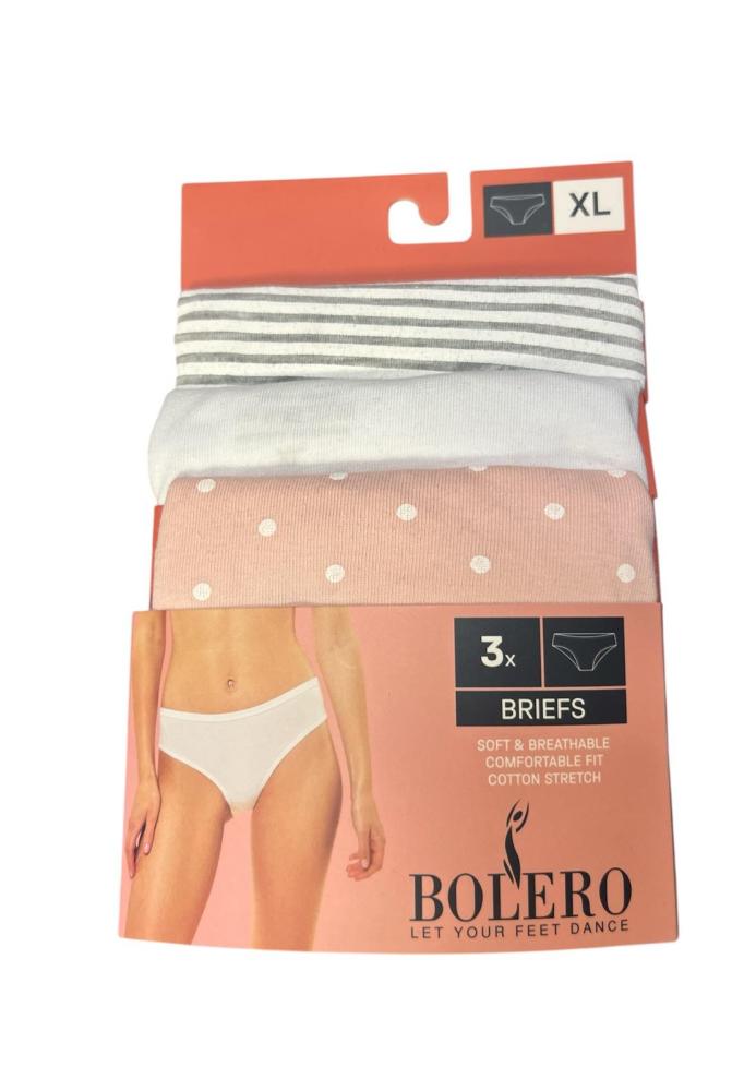 Chilot dama clasic, Set 3 Bucăți,Culoare diversificata, Engros