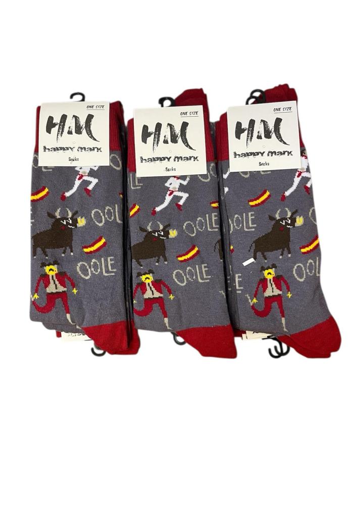 Sosete de Craciun Barbatesti ,Imprimeu Taur ,Engros