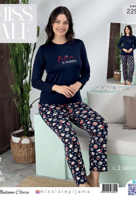 Pijama dama din lisbon, " BELIVE IN YOURSELF ",Culoare negru,En-gros