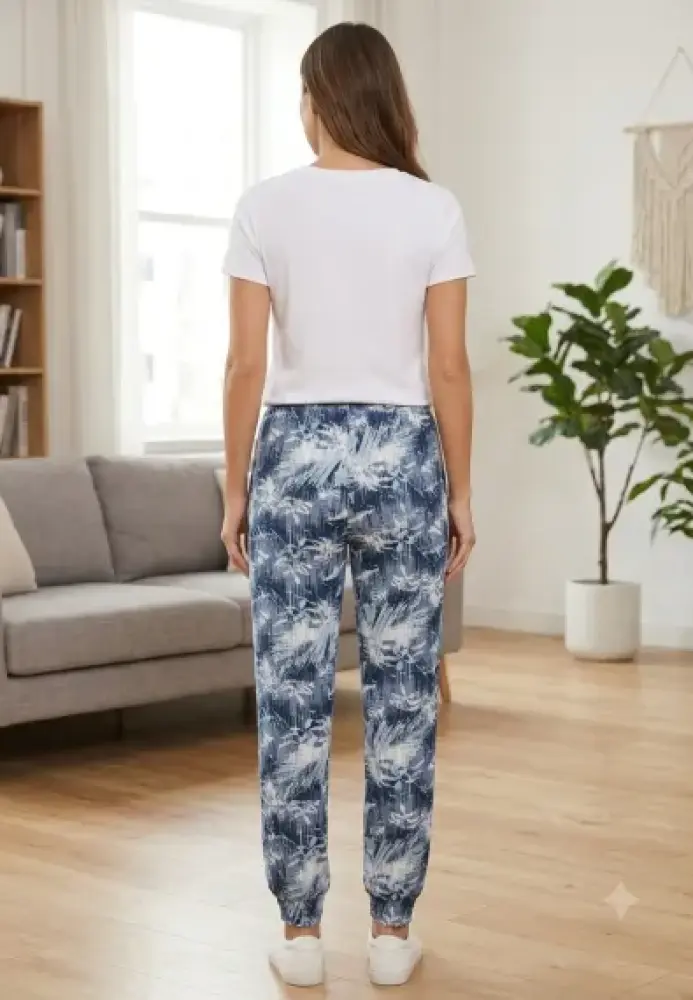 Pantalon dama Serena vascoza cu buzunar si manseta ,Engros