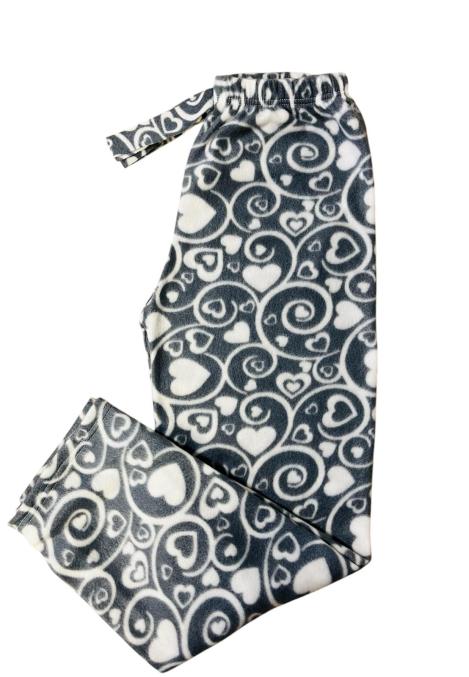 Pantaloni polar dama,culoare gri cu alb,En-gros