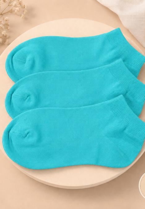 Șosete scurte barbat Serena 3/set– culoare turcoaz ,Engros