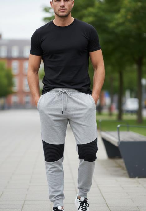Pantaloni de sport barbat ,culoare gri,Engros