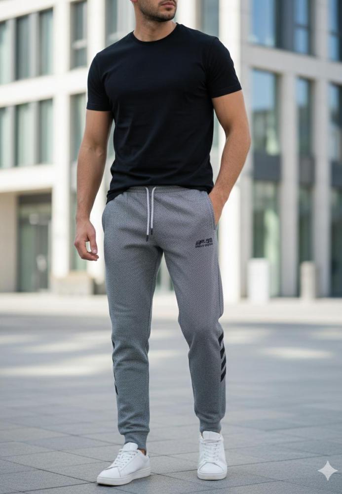 Pantaloni de sport barbat ,culoare gri,Engros