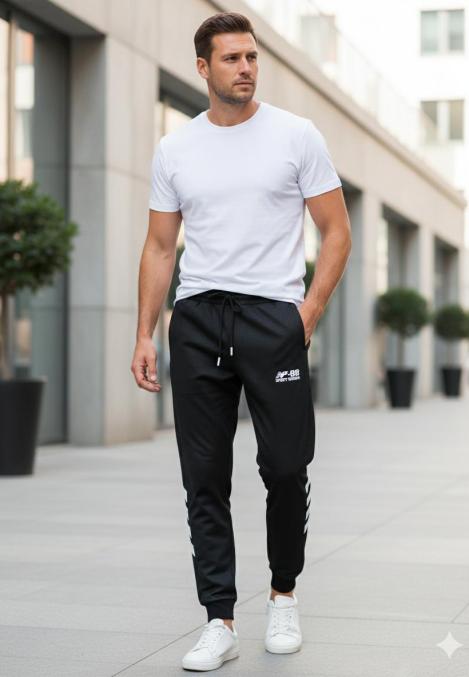 Pantaloni de sport barbat ,culoare negru,Engros