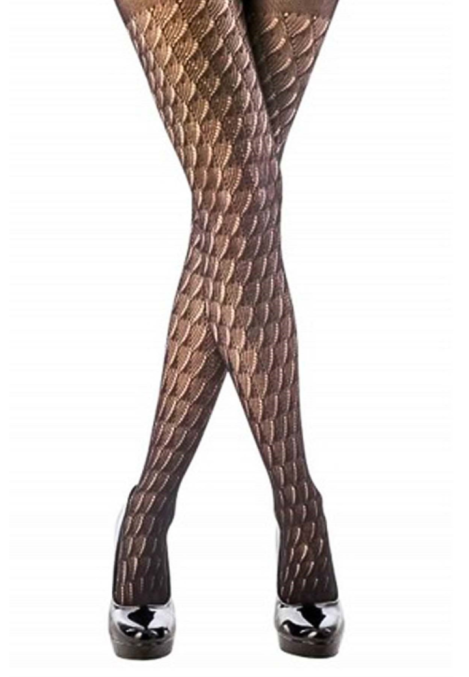 Dres damă Penti Colosio „Mirella”- Model croșetat cu plasă groasă, Culoare Nucșoară , Engros