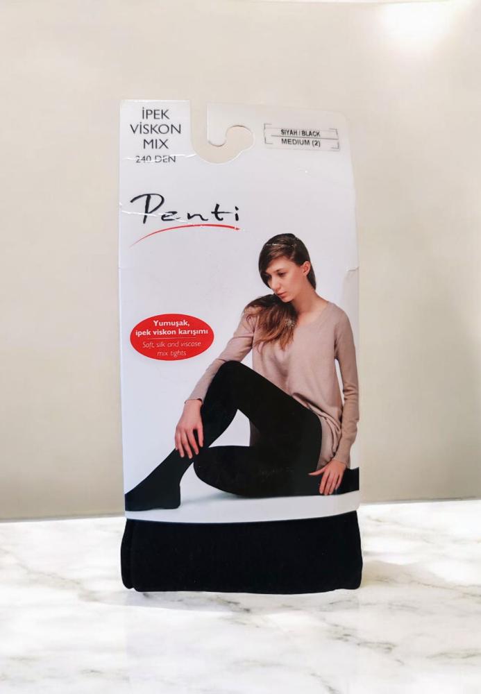 Dres damă Penti Ipek Viskon Mix, 240 DEN, negru – En-gros