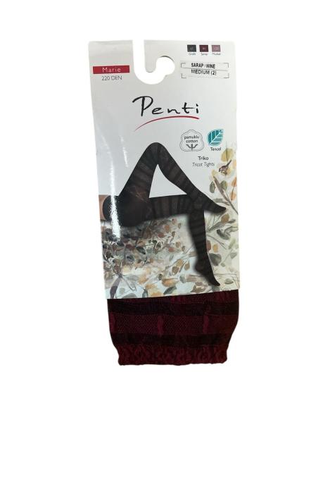 Dres dama Penti "Marie " 220 den ,Culoare wine,Engros