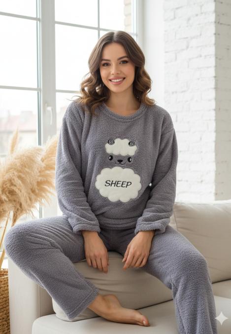 Pijama dama Cocolino , culoare mov,Engros