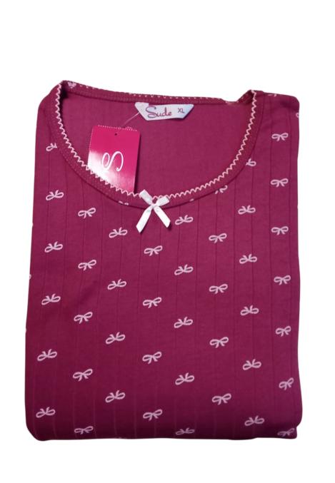 Pijama dama,vătuită,maneca lunga si pantaloni lungi,En-gros