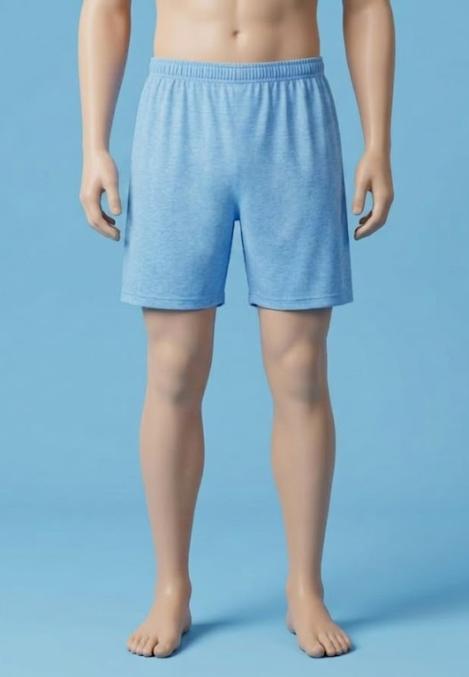 Pantaloni de pijama barbati scurti Serena ,culoare bleu , Engros