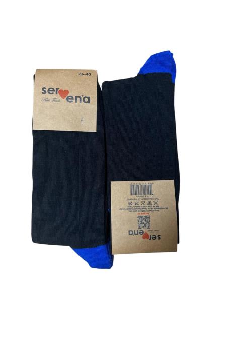 Șosete Unisex Inalte Culoare Negru ,Engros