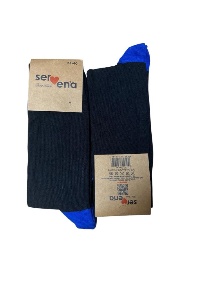 Șosete Unisex Inalte Culoare Negru ,Engros