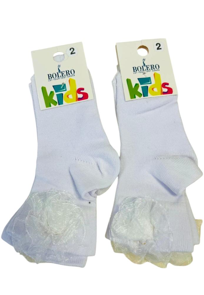 Sosete fetite,Culoare Alb,Engros