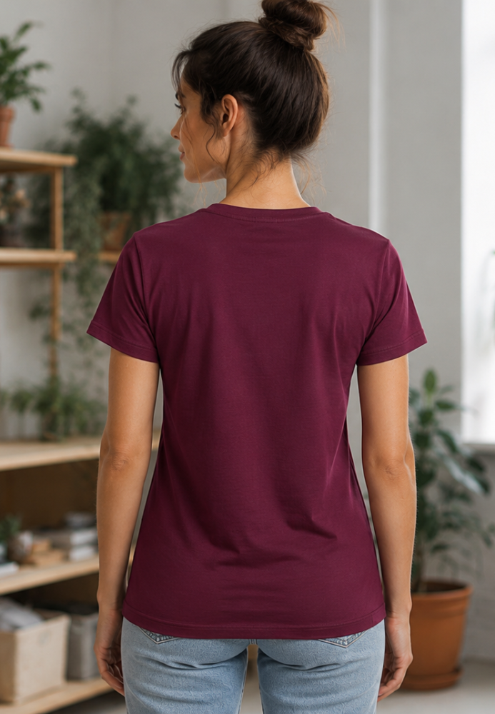 Tricou dama Serena .culoarea Bordo ,Engros