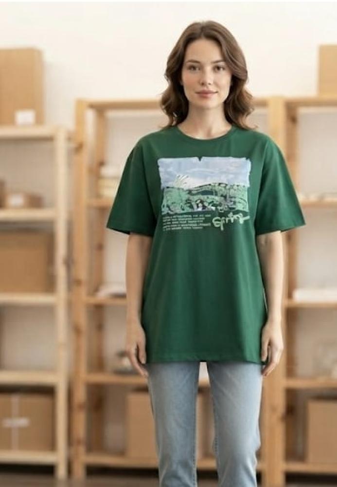 Tricou dama Serena .culoarea verde,Engros