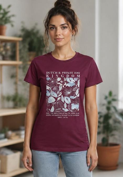 Tricou dama Serena .culoarea Bordo ,Engros