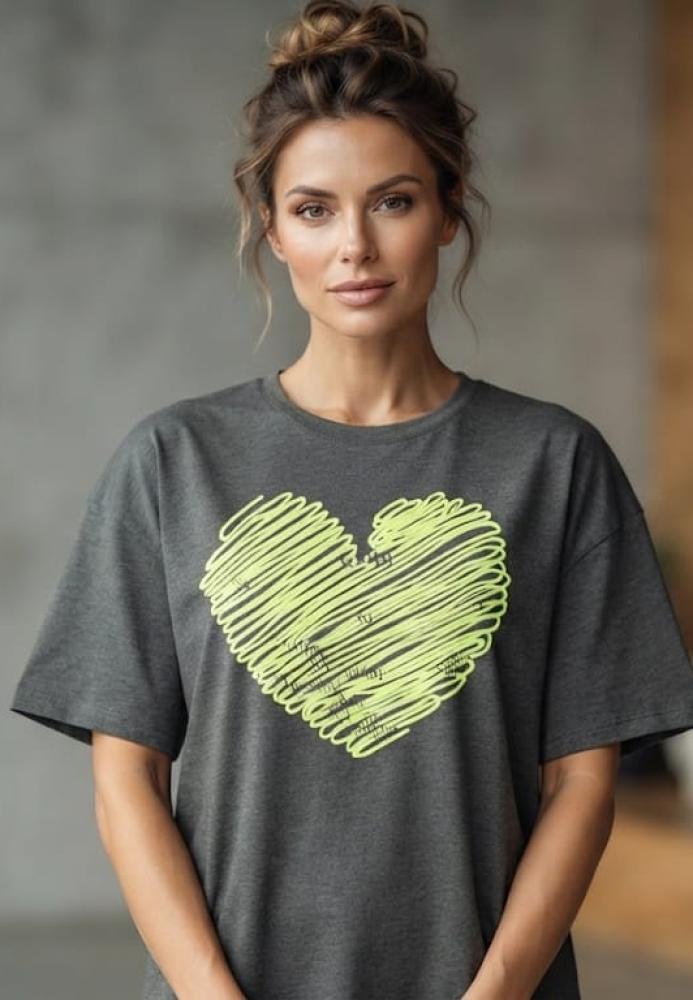 Tricou dama Serena .culoarea gri inchis,Engros